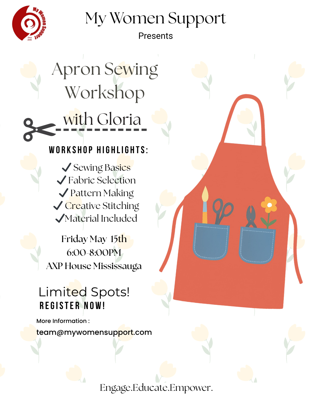 AXP Event Entry Pass - My Women Support: Apron Sewing Workshop