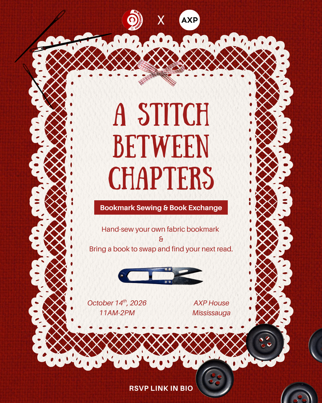AXP Event Entry Pass - A Stitch Between Chapters